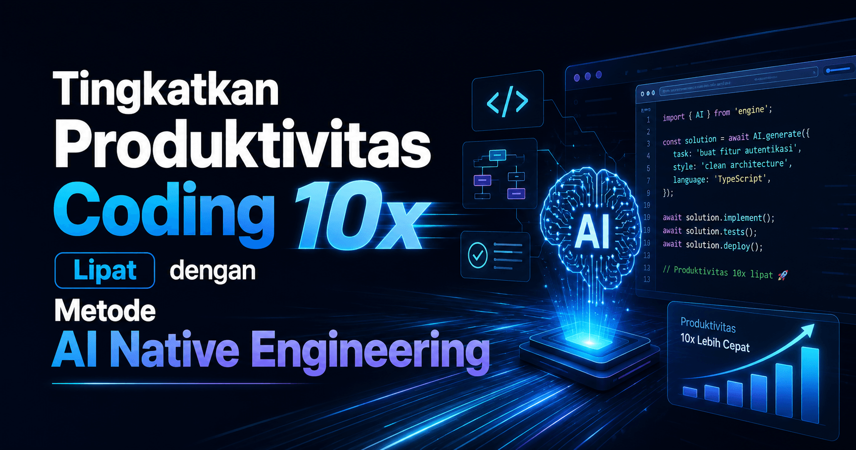 Tingkatkan Produktivitas Coding 10x Lipat dengan Metode AI Native Engineering